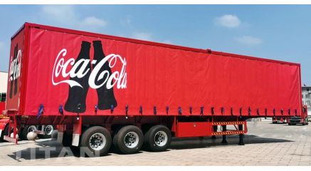 Tri Axle Curtain Side Flatbed Trailer Ready Ship to Botswana