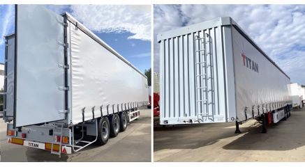 40FT Tautliner Truck Trailer will be sent to in Russia