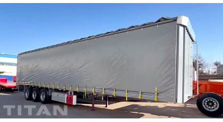 Trailer Curtainsider Truck Ready Ship to Russia