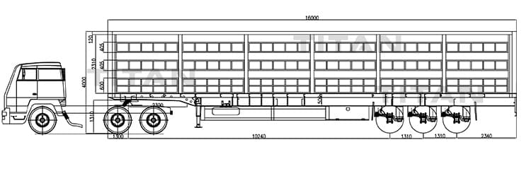 3 Axle 40 Foot Curtain Side Trailer for Sale in Panama