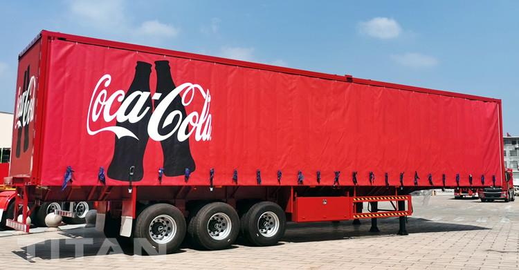 Tri Axle Curtain Side Flatbed Trailer for Sale in Botswana