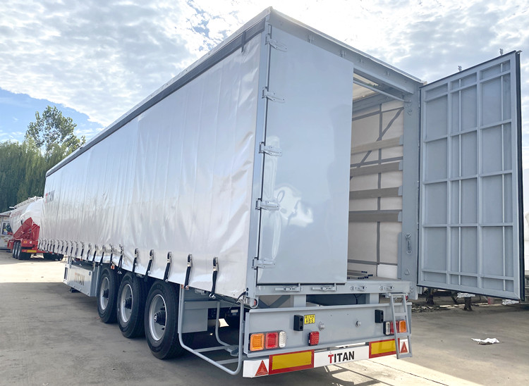 40FT Tautliner Truck Trailer for Sale in Russia