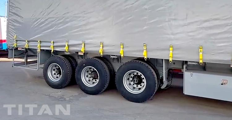 Trailer Curtainsider Truck for Sale in Russia
