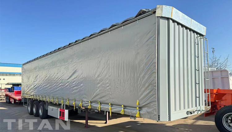 Trailer Curtainsider Truck for Sale in Russia