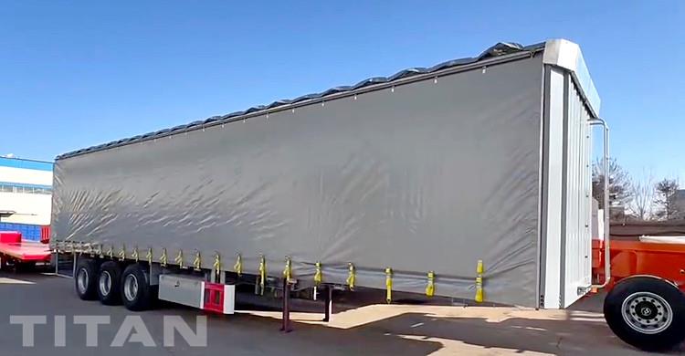 Trailer Curtainsider Truck for Sale in Russia