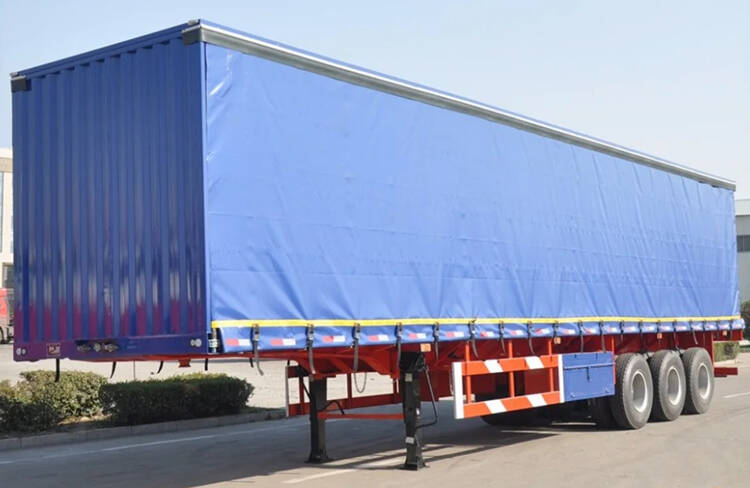 Curtain Side Flatbed Trailer for Sale | Flatbed Trailer with Curtains Side
