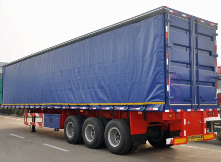 Curtain Side Flatbed Trailer for Sale | Flatbed Trailer with Curtains Side
