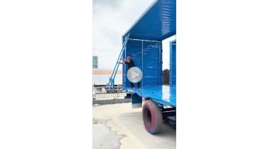 Curtain Trailer with Sliding Column